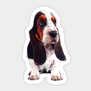 Basset Hound Cute Puppy Dog Sticker